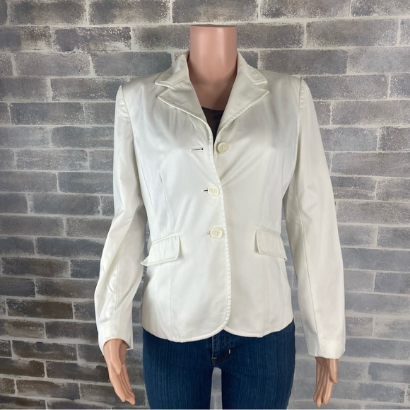 Fully Lined Classic Length Single Breasted Worthington Stretch Blazer Size 8 - Picture 1 of 13